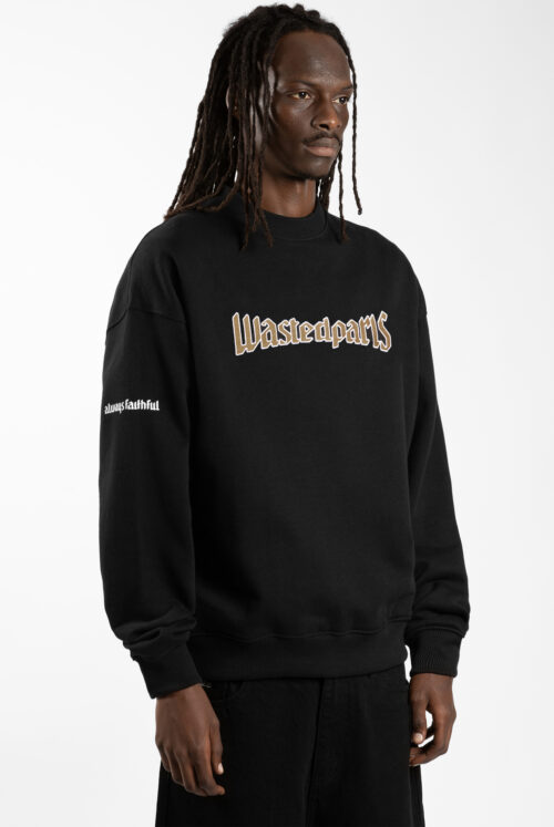 United Crewneck Black Wasted Paris