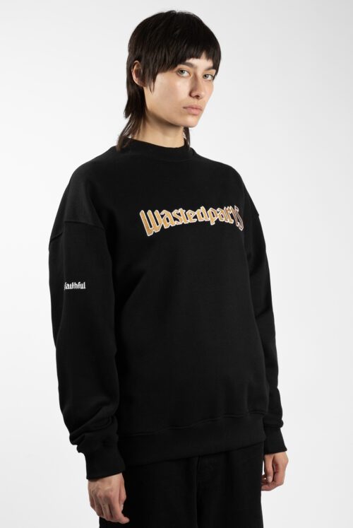 United Crewneck Black Wasted Paris
