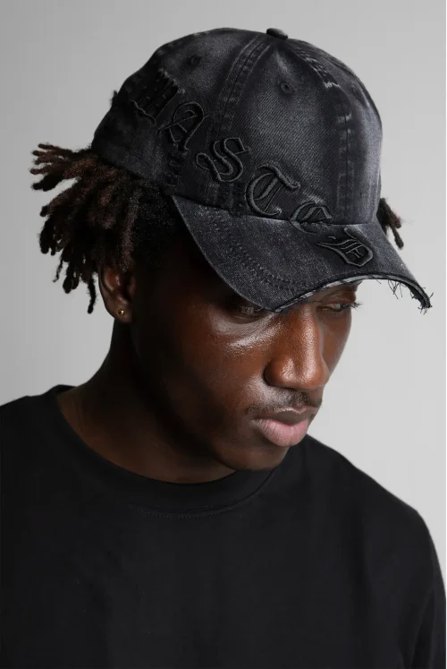 Wasted Paris Realm Sawed Cap Faded Black 1