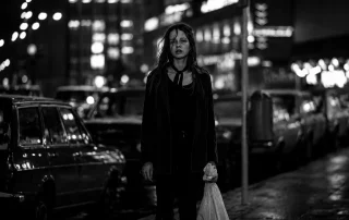 Christiane F. in West Berlin at night – Wir Kinder vom Bahnhof Zoo