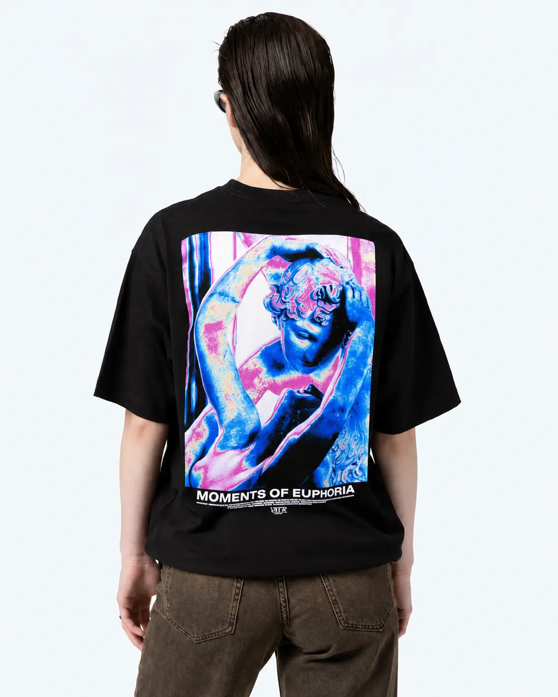 Vertere Berlin Moments of Euphoria T-shirt with classical sculpture graphic