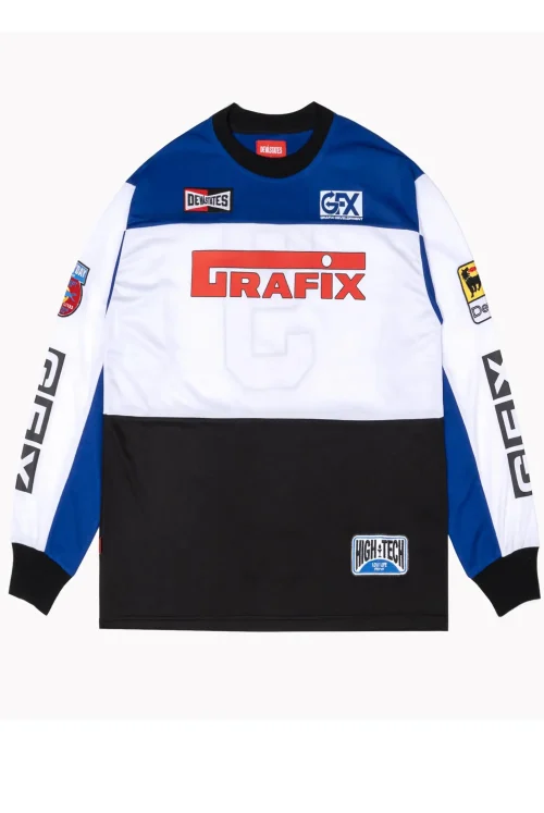 Deva States Absolute L/S Mesh Jersey Blue Multi front